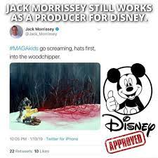 John albert jack morrissey, nicknamed king, was an american professional baseball player from jack morrissey before fame. Jack Morrissey Still Works As Producer For Disney Jack Morrissey Akids Go Screaming Hats First Into The Woodchipper Pm Pheas Likes Memes Video Gifs Disgust Memes Jack Memes Morrissey