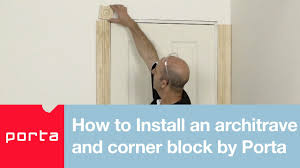 They are made from a high density urethane which gives each piece the unique details that mimic that of traditional plaster and wood designs, but at a fraction of the weight. How To Install An Architrave Corner Block By Porta Youtube