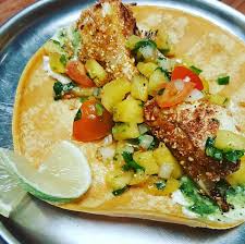 Combine all the spices and empty onto a plate or shallow bowl. Notcho Fish Taco