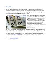 Our 1st apartment when we arrived was a. Pros And Cons Of Finishing The Basement