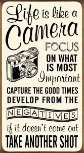 › life like a camera quotes. Life Is Like A Camera Focus On What Is Most Important Wood Block Sign Wall Signs Words Quotes About Photography
