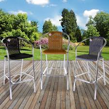 Choose from contactless same day delivery, drive up and more. Aluminium Lightweight Chrome Wicker Bar Stools Outdoor Garden Cafe Furniture Ebay