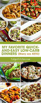 To Help You Get A Low Carb Dinner On The Table More Often Here Are My Favorite Quick And Easy Low Carb Dinner Low Carb Dinner South Beach Diet Recipes Recipes