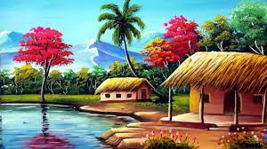 Indian Village Senary Painting Easy Tutorial Watercolour Painting For Beautiful Scenery Drawing Scenery Paintings Beautiful Paintings Of Nature With a couple of clicks you can turn any photo in a watercolor.