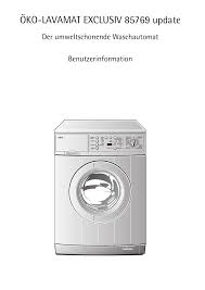 Seit einiger zeit läuft das wasser aus der waschmittelschublade meiner privileg basic waschmaschine (6 jahre alt). Aeg Lav86764 Lav85769 Lav86741 User Manual Manualzz