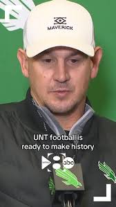MEAN GREEN’S MOMENT 🏈 The North Texas football team has a chance to make  the College Football Playoff — and they’re ready to take advantage of it,  Coach Eric Morris says., #collegefootball #northtexas ...