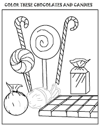 Chocolates And Candies Coloring Page For Kids Candy Coloring Pages Emoji Coloring Pages Bunny Coloring Pages