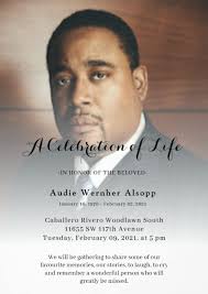 I hate that I'm learning this so late… too late… I don't know if any of you  knew. I had no idea that our friend, brother and fellow 1987 classmate  Audie Alsopp