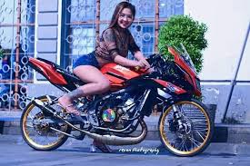 22 08 2019 cewek naik motor kawasaki ninja naik motor sport ala motor ninja memang impian setiap orang kayaknya sih gitu yaa gue pikir sih . Kanak Atau Kiri Nih Galery Modifikasi Ninja Rr 150cc Facebook