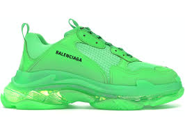 Are balenciaga triple s out of style? Balenciaga Triple S Neon Green Clear Sole 541624 W09ol 3801