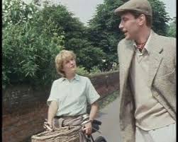 Geraldine mcewan, james d'arcy, ken russell and others. The Moving Finger 1985 Photo Gallery In 2020 The Moving Finger Miss Marple Agatha Christie