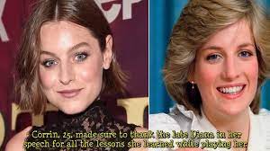 Our pictures show the pair kissing outside a pub called the vine in worthing, west sussex, while cameras rolled. The Crown S Emma Corrin Thanks Princess Diana For Teaching Her Compassion And Empathy At Golden Globes 2021 Video Dailymotion