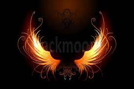 Fiery Wings 30208 Illustrations Design Bundles Gambar Sayap Ilustrasi Gambar Menakjubkan
