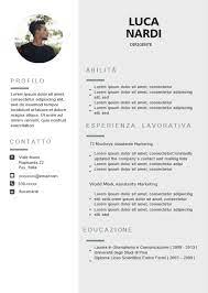 Grazie al nostro cv builder potrai creare in pochi minuti un curriculum vitae efficace e mirato per conquistare i selezionatori! Esempi Di Curricula In Italiano