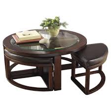 Eastin Coffee Table With Nested Stools Coffee Table With Seating Coffee Table With Chairs Coffee Table With Stools