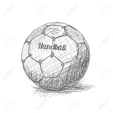 508 p.o.box 26312 safat 13124 kuwait +965 25219961 +965 25219962; Isolierte Skizze Eines Handball Ball Auf Einem Weissen Hintergrund Lizenzfrei Nutzbare Vektorgrafiken Clip Arts Illustrationen Image 54185225