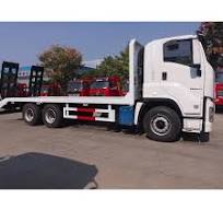 ISUZU 4*2 20 Tons Flat Bed Excavator Transport Truck 380 Hp Cargo Truck