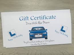 There are one, two or three gift vouchers per page (depending on the design). Personalised Driving Lessons Birthday Card Gift Certificate Money Wallet Vouchers Cash Blue Car Amazon Co Uk Stationery Office Supplies