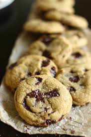 Crispy on the outside and chewy on the inside!! Salted Chocolate Chip Cookies