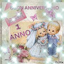 Buon Anniversario Di Carta 1 Anno Buon Anniversario Anniversario Felice Anniversario