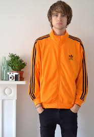 Adidas Black And Orange Jacket 90s Vintage Orange Adidas Track Jacket Ica Vintage Adidas Track Jacket Vintage Sportswear Sports Fashion Men