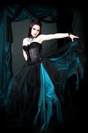 Black And Teal Wedding Dresses Pin On Goth Style