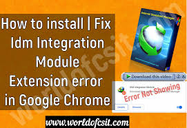 They suggest to download idm integration module extension from chrome web store 2. How To Install Fix Idm Extension Error In Google Chrome By It Guy Medium
