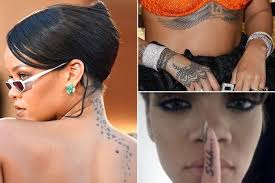 There's at least one woman in chris brown's life who loves his new tattoos! Tatto Wallpapers Rihanna Neck Tattoo