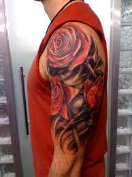 Cool tattoos with roses on arm. 32 Tattoos For Men Sleeve Roses Images