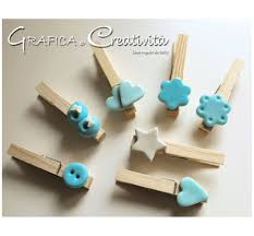 Segnaposto fai da te capodanno: Mollette Con Decorazione Per Battesimo Decorazioni Battesimo Mollette Idee Fai Da Te