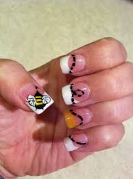 Pin By Amore Nails Meridian Id On Paws Claws Bumble Bee Nails Bee Nails Nails