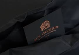 These 28pt thick duplex uncoated black business cards make a bold statement and their rich color is perfect for white ink, foil stamping, metallic ink, thermography and edge foil. Business Cards Elegante Press