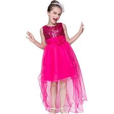 Mini Kitty Girls Wedding Dress Bridesmaid Tull Sleeveless Sequined Dressfuchsiaus 5 Visit The Image Link More Detail Dresses Girls Party Dress Mullet Dress