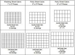 Standard Sheet Cake Sizes Here Are Some Cake Charts To