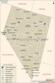 Map Of Nevada Nevada Map Nevada State Nevada
