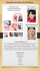 Jungkook is the most searched kpop idol on both google and youtube. Wtb Usa Damaged Photocards Bts Jungkook Lights Pc Sunmi Warning Tour Pc Red Velvet Irene Russian Roulette Goods Kpopforsale