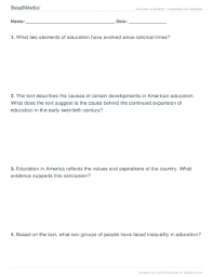Look for the one that says pdfstep 3: Education In America Readworks Answer Key Pdf Fill Online Printable Fillable Blank Pdffiller