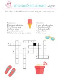 Mots Croises Les Grandes Vacances Mots Croises Jeux De Peche Jeux A Imprimer