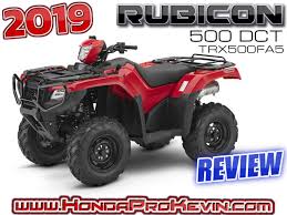 2019 Honda Rubicon 500 Dct Atv Review Specs R D Trx500fa5