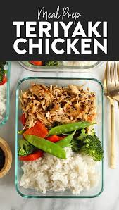 Meal Prep The Easiest Crock Pot Teriyaki Chicken With Stir Fried Veggies And White Rice For A Bala Crockpot Meal Prep Best Meal Prep Teriyaki Chicken Crock Pot