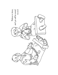 Earthquake In Prison Bible Coloring Pages Free Bible Coloring Pages Bible Coloring