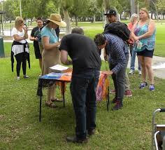 Well-Organized Grassroots Effort Canvasses Lakewood Village/Pan-Am Park  Area Seeking And Distributing Info Re Murder of Fred Taft