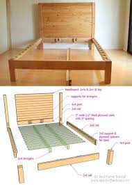 Diy Bed Frame Wood Headboard 1500 Look For 100 Diy Bed Frame Diy Bed Frame Plans Diy Bed