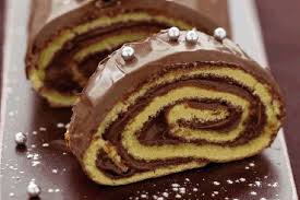 Recette De Buche De Noel Roulee Au Nutella La Recette Facile Recette Nutella Roule Au Nutella Buche Au Nutella