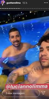 Filha de bruno gissoni, é sucesso no instagram do ator. Gusttavo Lima Faz Rara Aparicao Com O Seu Irmao Luciano Em Dia De Piscina Na Fazenda F5 Noticia