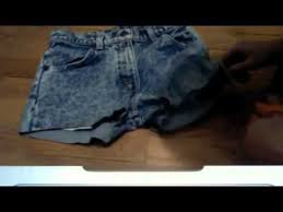 Rip it up high waisted denim shorts studded super frayed with and studs all sizes. Best Diy Ripped Jeans Shorts Tutorial Ever D