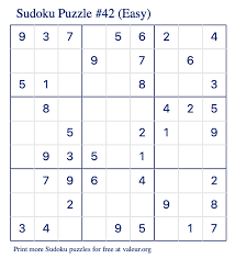 With these 10 sites, you can find free easy crosswords to print, puzzles, and other resources to keep you bus. Free Printable Easy Sudoku With The Answer 42