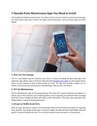 11 free fuel calculator apps for android & ios. 7 Hyundai Parts Maintenance Apps You Need To Install By Autopartsz Issuu