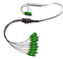 1x8 Single Mode PLC Splitter (Planar Lightwave Circuit Splitter) with Fan  Out & SC/APC Connectors