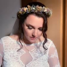 Thistle & Baby's Breath Dried Flower Crown: Bohemian Halo Circlet